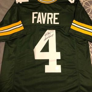 Brett Favre Signed “SB XXXI Champs!” Green Bay Packers Custom Jersey Favre COA